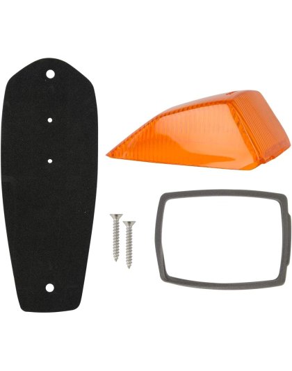 Rectangular Amber Glass Lens Kit for Cab Marker Light| Part Number: 81318