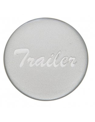  &quot;Trailer&quot; Glossy Air Valve Knob Sticker - Silver | Part Number: 23229-1S