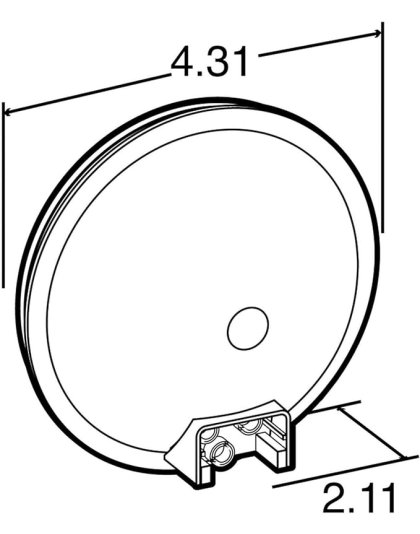 4&quot; Round Amber Incandescent Light | Part Number: 40202Y