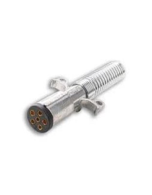 Zinc Plug 6 Pin With Cable Guard | Part Number: 15-630