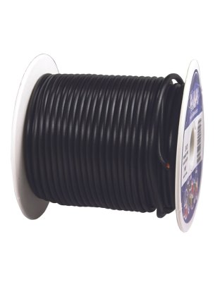 12G Black Primary Wire - 100' Spool | Part Number: 2-131