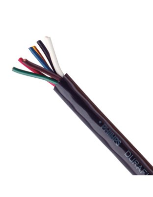 Black Trailer Cable 6 Conductor 14 Gauge - Sold by Foot | Part Number: 3-202