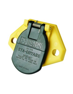 Socket 7 Pin ISO Yellow Socket | Part Number: 16-822