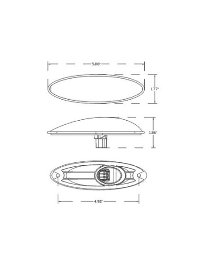 2015  Cascadia Cab LED Marker Light | Part Number: HD63203YSD