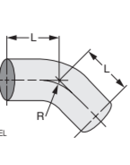 Short Radius 45 Degree Elbow | Part Number: 13P-400