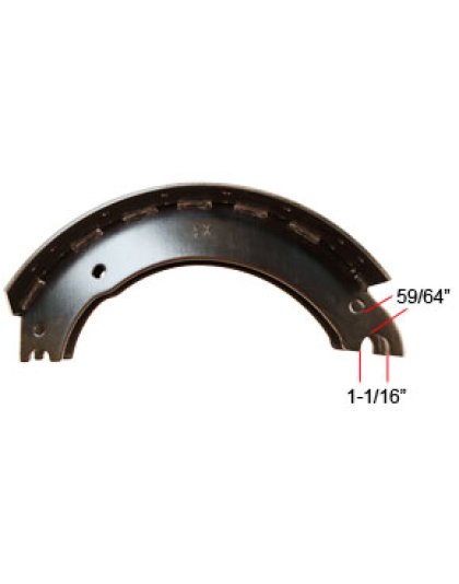 16-1/2&quot; Fruehauf &quot;XEM3&quot; Brake Shoe 4515 | Part Number: GN4515X3R