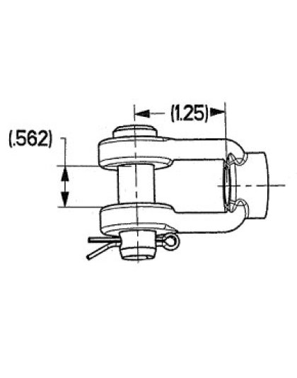 1/2, 5/8 Clevis Pin for Brake Actuators | Part Number: CF2