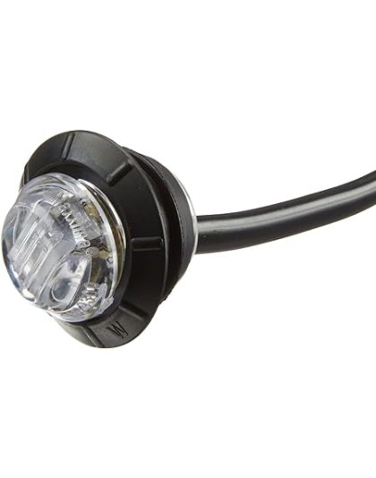 Amber 3/4&quot; Round LED Clear Lens Combination Clearance Marker Light | Part Number: ‎M09300YCL