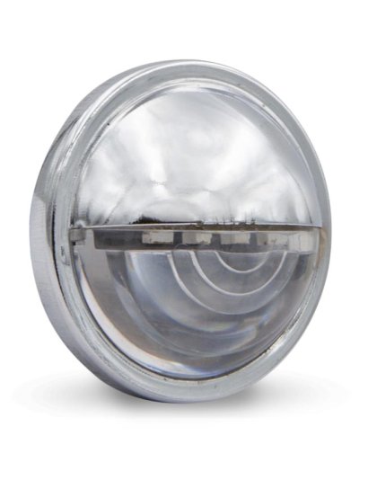 LED License Light 1.5&quot; Round With Stainless Steel Chrome Bezel | Part Number: M25201L