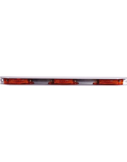 Aluminum ID Bar Amber (3) M20340Y w/ 12&quot; Leads | Part Number: M20343Y