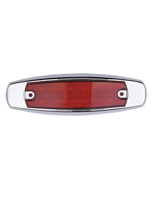 Clearance Marker Red LED with Stainless Steel Bezel- OE Style | Part Number: M20332R