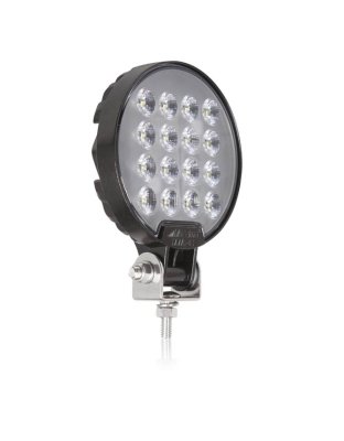 Round 18 LED Black Work Light 2,400 Lumens 12/24VDC | Part Number: MWL-41