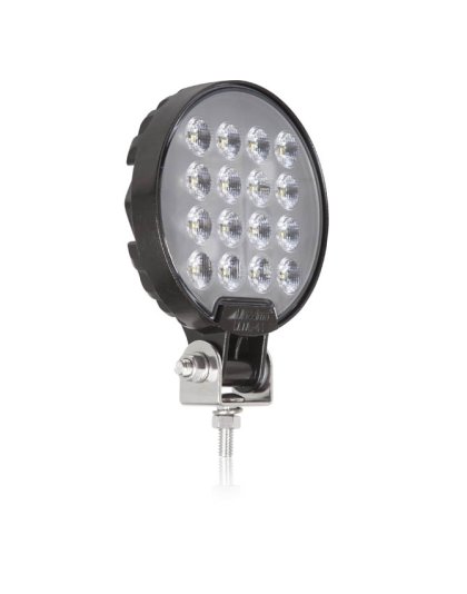 Round 18 LED Black Work Light 2,400 Lumens 12/24VDC | Part Number: MWL-41