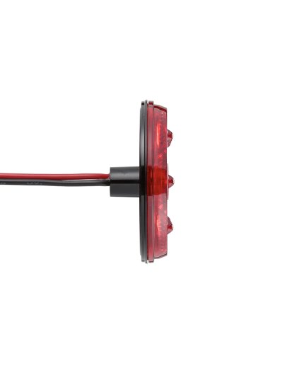 6&quot; Oval Red STT Thin Profile Surface or Grommet Mount | Part Number: M63350R