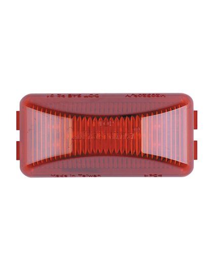 1&quot; x 2.5&quot; Rectangular Clearance Light Red | Part Number: M20320R