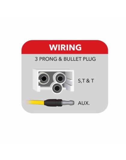 4&quot; Dual Amber/Red Stop, Turn &amp; Tail LED (19 Diodes) | Part Number: TLED-4X40A