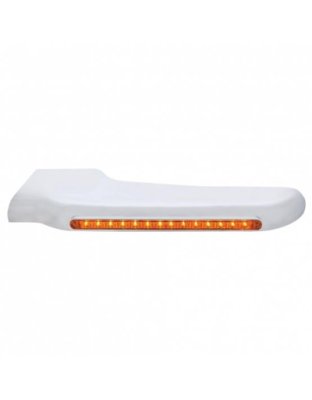 14 Amber LED Front Fender Cover For Peterbilt 388 (2008-2015) &amp; 389 (2008-2023)-Amber Lens - Driver | Part Number: 32560	