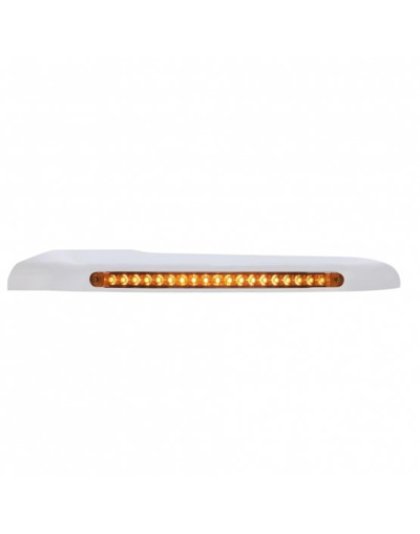 14 Amber LED Front Fender Cover For Peterbilt 388 (2008-2015) &amp; 389 (2008-2023)-Amber Lens - Driver | Part Number: 32560	