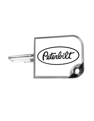 Rectangular Small Key Cover Peterbilt White 108 | Part Number: CK-SKC2-P-108