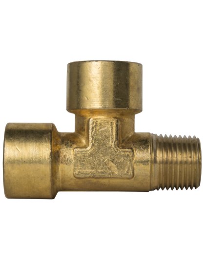 Brass Street Tee-1/8&quot; Thread | Part Number: 107-A