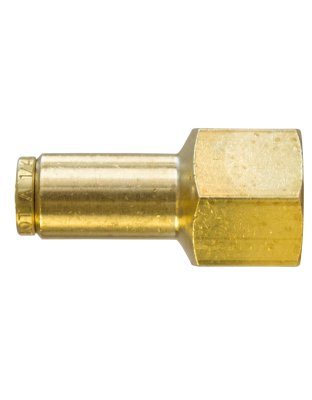  DOT Push Lock Fittings PUSH-IN Female Connector 3/8&quot; Tube 1/4&quot; Thread | Part Number: PL1366-6B