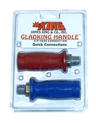 Red &amp; Blue Glad Handle Grips - Pair | Part Number: 6400