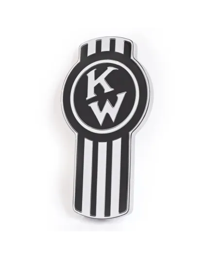 Kenworth Original Style Emblem Chrome/Black | Part Number: CK-EMKW-6090