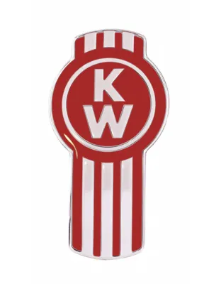 Kenworth Original Style Emblem Chrome- Red | Part Number: CK-EMKW-6340