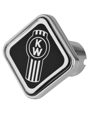 Kenworth Logo Square Knob Black 190 | Part Number: CK-KW1-S-6090