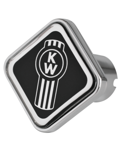 Kenworth Logo Square Knob Black 190 | Part Number: CK-KW1-S-6090