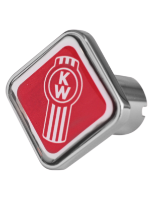 Kenworth Logo Square Knob Red 440 | Part Number: CK-KW1-S-6340