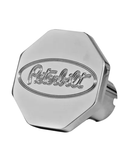 Peterbilt Logo Octagon Knob | Part Number: CK-PB1-O