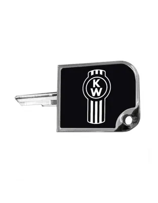 Rectangular Big Key Cover Kenworth Logo Black 190 | Part Number: CK-SKC1-K-6090