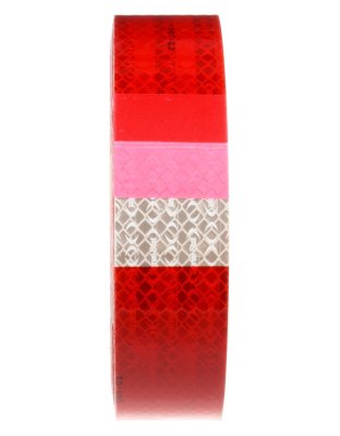 Red/White Conspicuity Tape - Sold by the foot | Part Number: 37-3