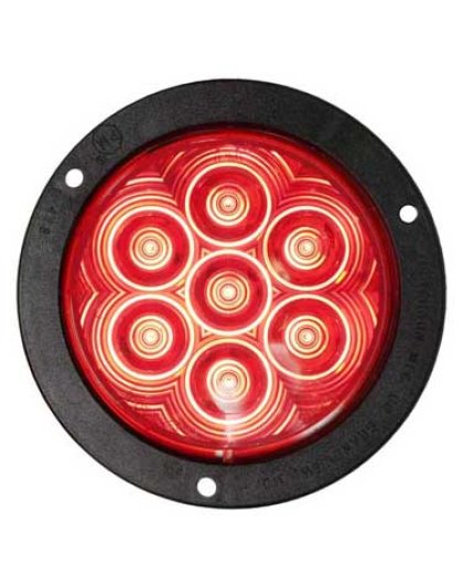 4&quot; Red 7 LED Flange Mount Stop/Turn/Tail | Part Number: M818R-7