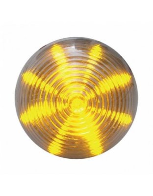 13 LED 2-1/2&quot; Round Beehive Light - Amber LED/Clear Lens | Part Number: 38368