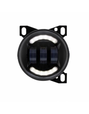 18 LED Fog Light With LED Light Bar For Peterbilt 579 (2012-2021) &amp; Kenworth T660 (2007-2017)-Black | Part Number: 36606